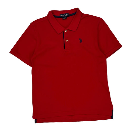 Age 14 U.S. Polo Assn. Polo Shirt - XL Red Cotton
