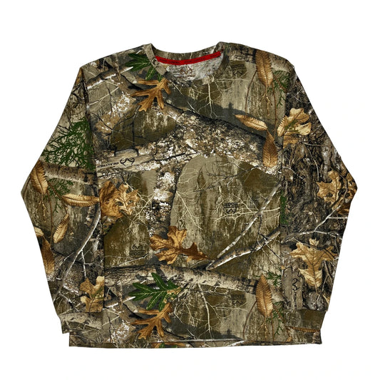 Realtree Camo Long Sleeve T-Shirt - XL Camo Cotton