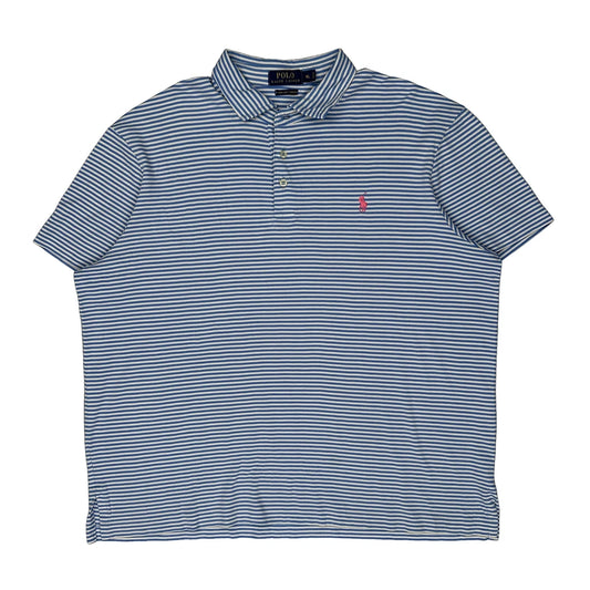 Polo By Ralph Lauren Striped Polo Shirt - XL Blue Cotton