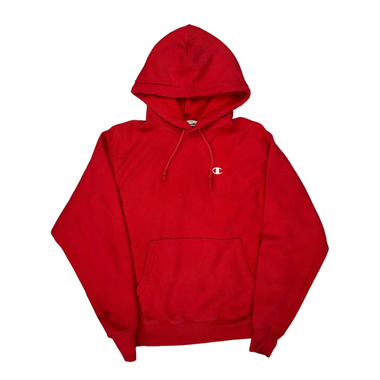 Reverse Weave Champion Hoodie - Medium Red Cotton