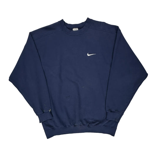 Nike Sweatshirt - Medium Navy Cotton