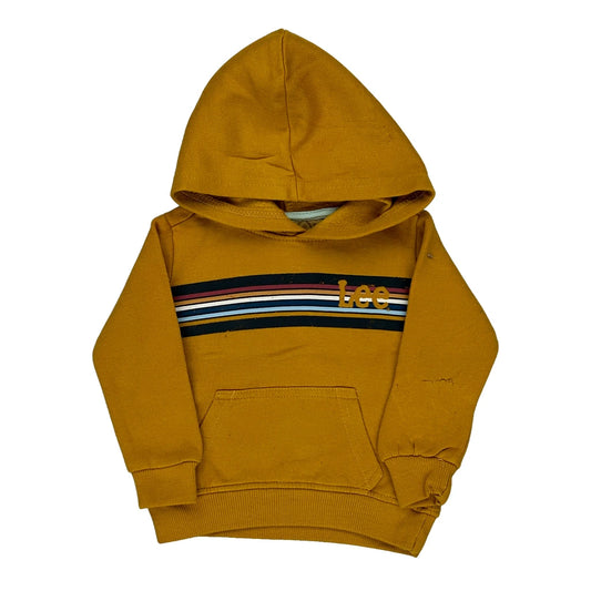 Age 12 Months Lee Striped Hoodie - 2XS Yellow Cotton