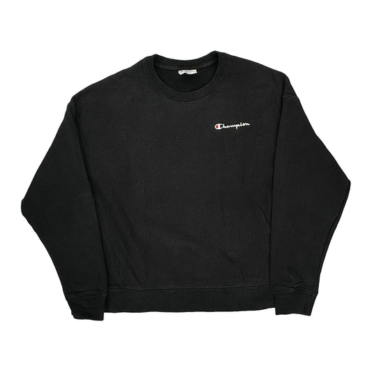 Reverse Weave Champion Sweatshirt - XL Black Cotton
