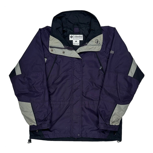 Vintage Fire Ridge Columbia Reversible Ski Jacket - Large Purple Nylon