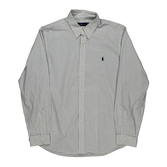 Ralph Lauren Checked Shirt - XL Blue Cotton