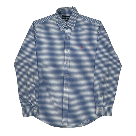 Ralph Lauren Checked Shirt - Small Blue Cotton