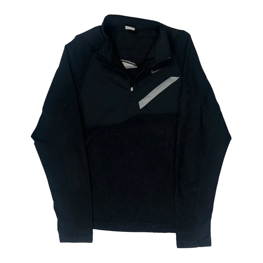 Nike Long Sleeve T-Shirt - Medium Black Polyester
