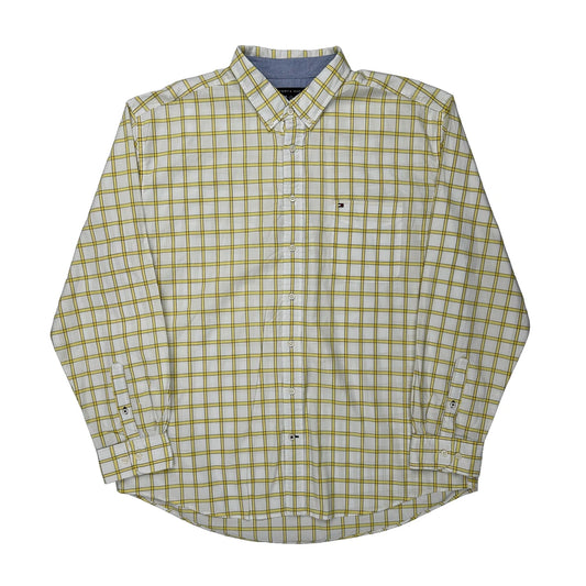 Tommy Hilfiger Checked Shirt - 2XL White Cotton