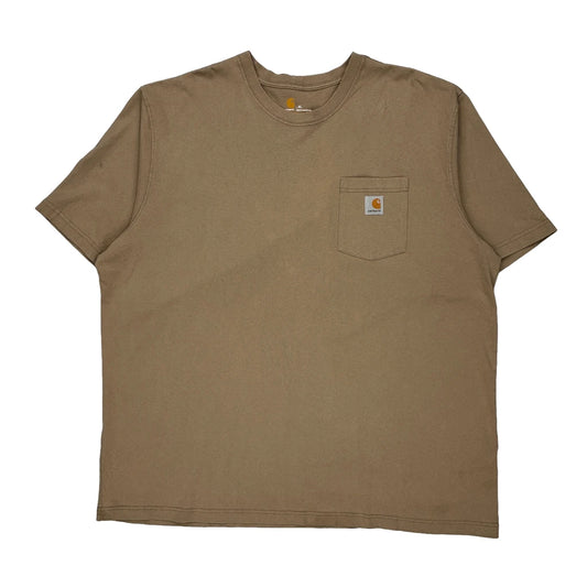 Carhartt T-Shirt - XL Brown Cotton