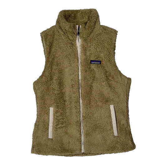 Vintage Patagonia Fleece Gilet - Medium Beige Polyester