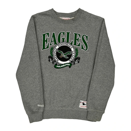 Philadelphia Eagles Mitchell & Ness Nfl Sweatshirt - Medium Grey Cotton