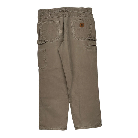Carhartt Carpenter Trousers - 36W 30L Grey Cotton