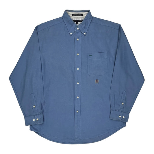 Tommy Hilfiger Shirt - Large Blue Cotton