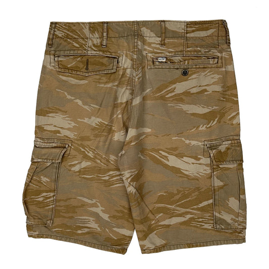 Unbranded Cargo Shorts - 34W 11L Khaki Cotton
