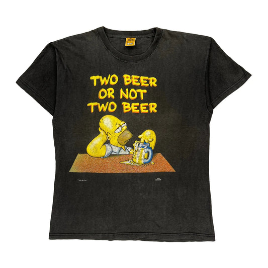 The Simpsons Graphic T-Shirt - Large Black Cotton