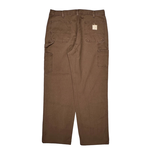 Carhartt Carpenter Trousers - 36W 30L Brown Cotton