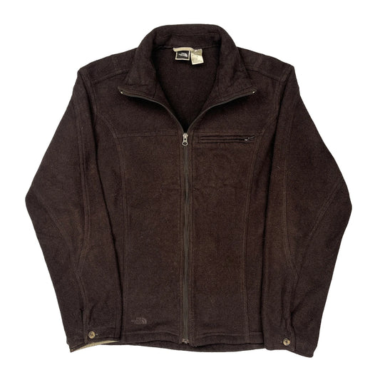 The North Face Fleece Jacket - Large Brown Polyester