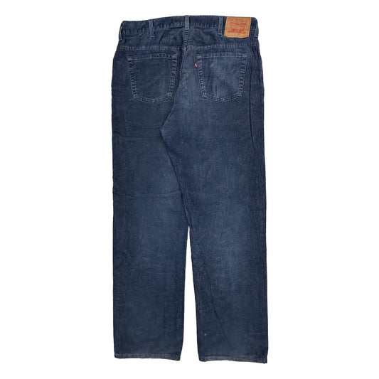Levis Cord Trousers - 36″ Waist Blue Corduroy