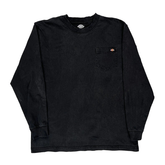 Dickies Tall Long Sleeve T-Shirt - XL Black Cotton