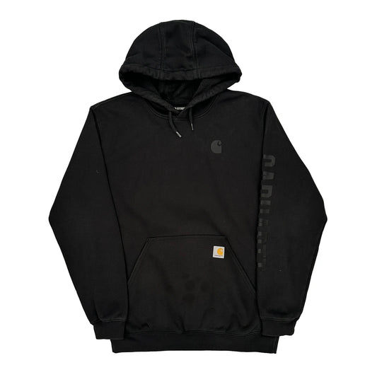 Rain Defender Carhartt Hoodie - Medium Black Cotton Blend