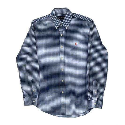 Ralph Lauren Checked Shirt - Medium Blue Cotton