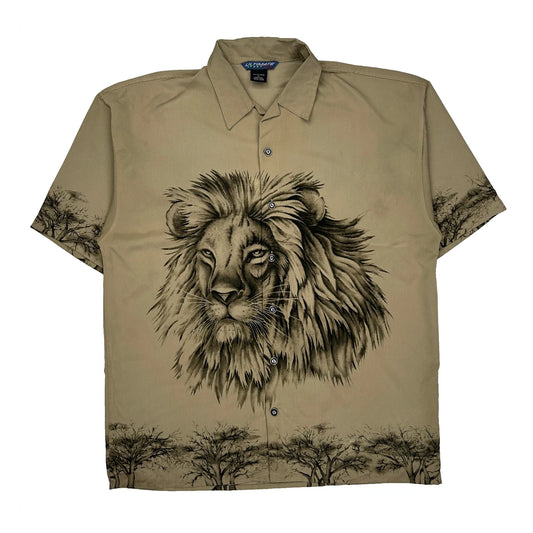 Ultimate Sport Short Sleeve Shirt - Large Beige Polyester