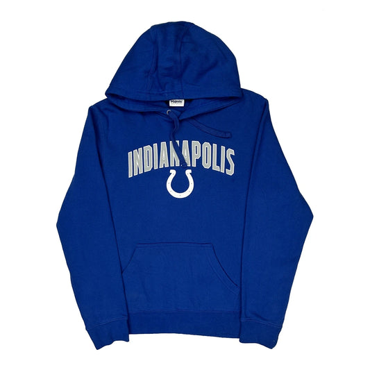 Indianapolis Colts Majestic Nfl Hoodie - Medium Blue Cotton Blend