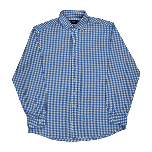 Polo By Ralph Lauren Checked Shirt - XL Blue Cotton