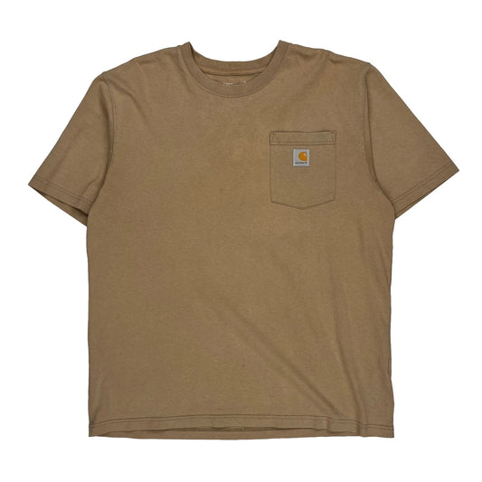 Carhartt T-Shirt - 2XL Brown Cotton