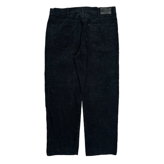 Vintage Calvin Klein Jeans Cord Trousers - 36W 31L Black Corduroy