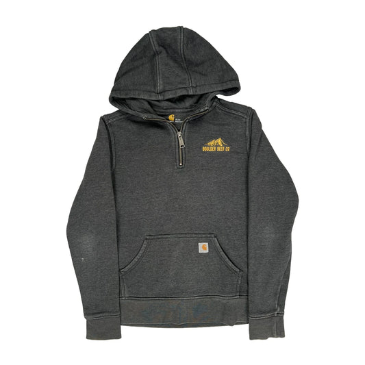 Carhartt Hoodie - Small Grey Cotton Blend
