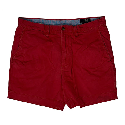 Polo By Ralph Lauren Chino Shorts - 34W 6L Red Cotton