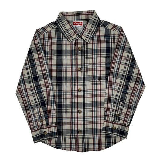 Age 4 Wrangler Checked Shirt - XS Multicoloured Cotton