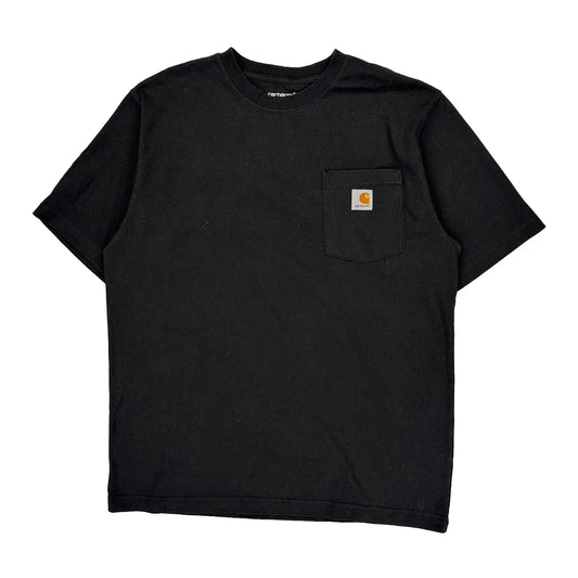 Carhartt T-Shirt - Medium Black Cotton