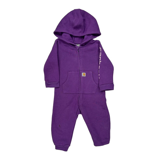 12 Months Carhartt Hoodie - 2XS Purple Cotton