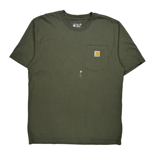 Vintage Carhartt T-Shirt - Medium Green Cotton