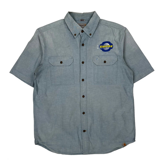 Empire Logo Carhartt Short Sleeve Shirt - Large Blue Cotton