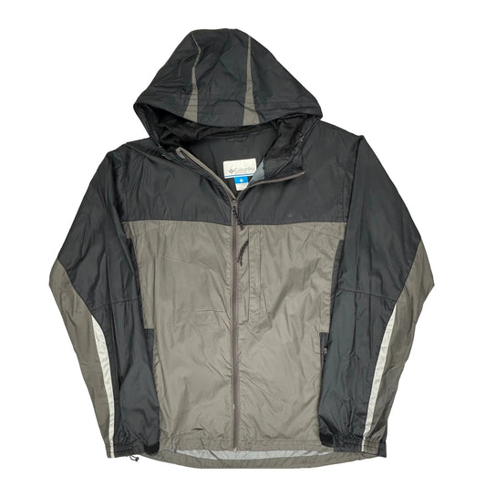 Columbia Waterproof Jacket - Large Grey Nylon