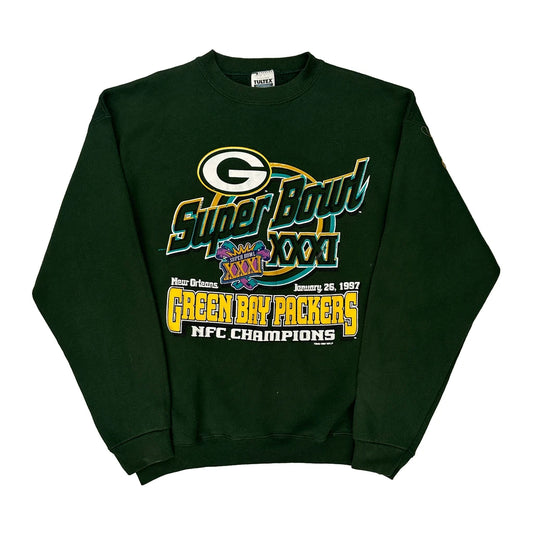 Made In USa Green Bay Packers Tultex Nfl Sweatshirt - XL Green Cotton Blend