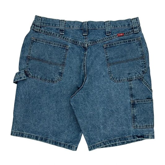 Wrangler Carpenter Shorts - 35W 10L Blue Cotton