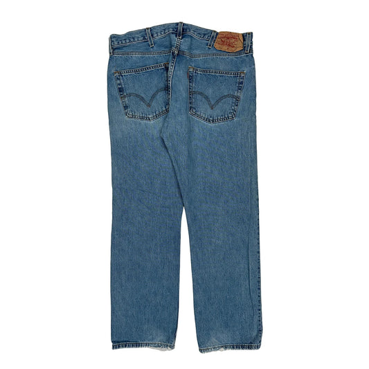 501 Levis Jeans - 36W 32L Blue Cotton