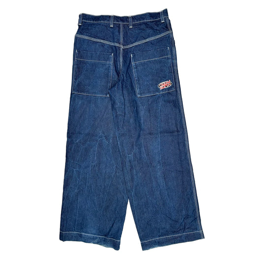 Y2K Baggy Carpenter Jeans - 32W 32L Blue Denim