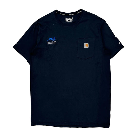Pds Plastics, Inc. Carhartt T-Shirt - Large Navy Cotton Blend