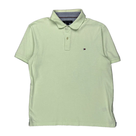 Tommy Hilfiger Polo Shirt - Large Green Cotton