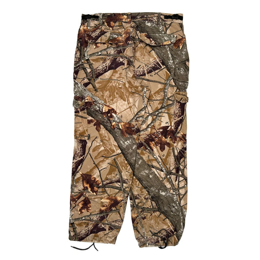 Vintage Outfitters Ridge Cargo Trousers - 36W 31L Camo Cotton