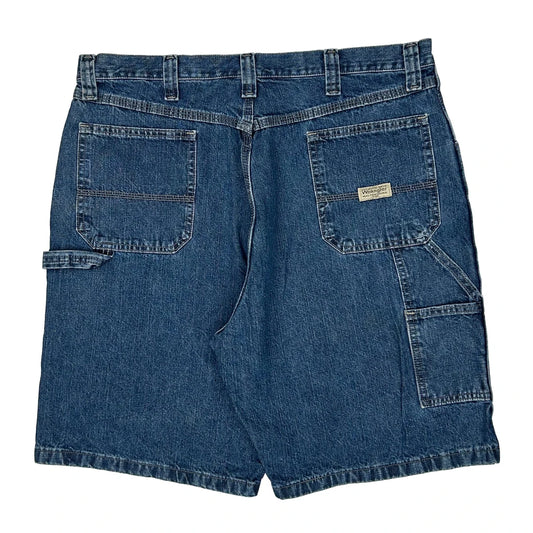 Wrangler Carpenter Shorts - 38W 10L Blue Cotton