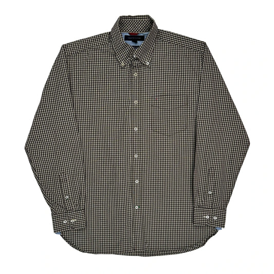 Tommy Hilfiger Checked Shirt - Medium Brown Cotton
