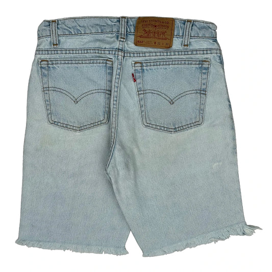 Levis Cut Off Denim Shorts - 29W 10L Light Wash Denim