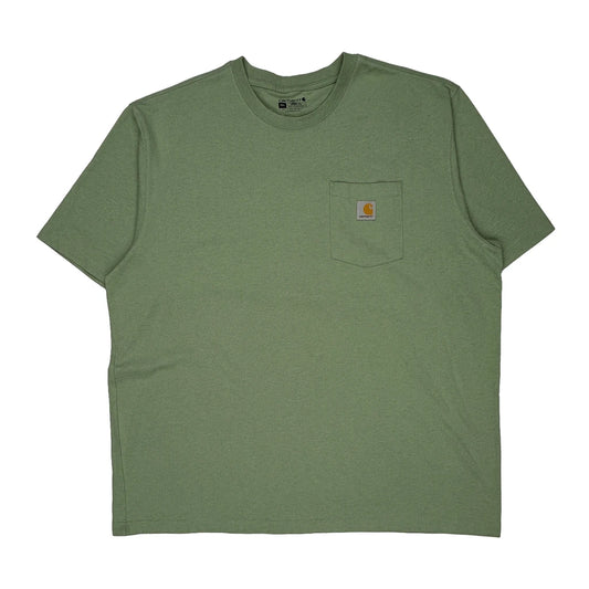 Carhartt T-Shirt - 2XL Green Cotton