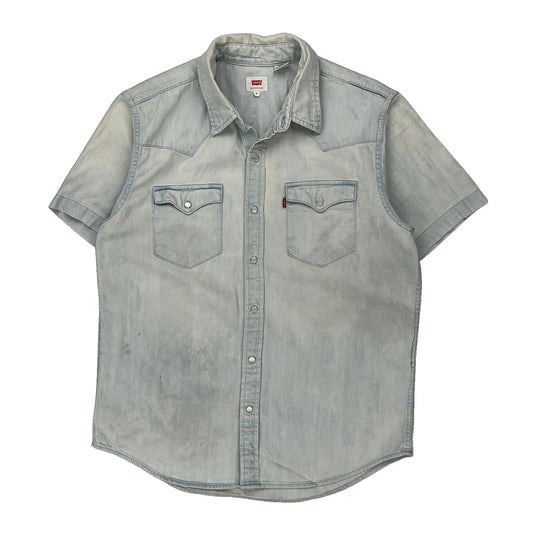 Levis Denim Shirt - Medium Light Wash Cotton